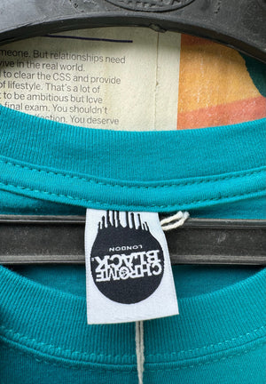 Black Chrome® Small | Chest: 20.5" | Cyan | T-Shirt | 4105 - Genuine Maal