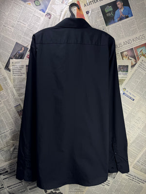 Primark® Large | Chest 23.5” | Black | Collar 16.5" Shirt | Poly - Cotton | 4335 - Genuine Maal