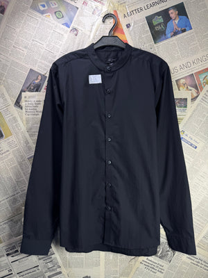 New Look® Medium | Chest: 21.5" | Black | Band Collar Shirt | Poly - Cotton | 4325 - Genuine Maal