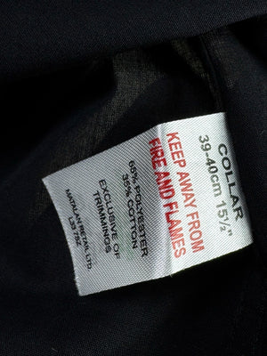 Taylor & Wright® Small | Chest: 21" | Black | Collar 15.5" Shirt | Poly - Cotton | 4537 - Genuine Maal