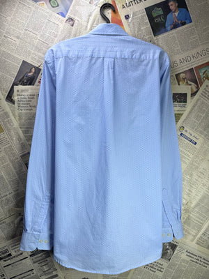 Van Heusen® Medium | Chest: 21.5" | Blue | Collar 14" Shirt | 4363 - Genuine Maal
