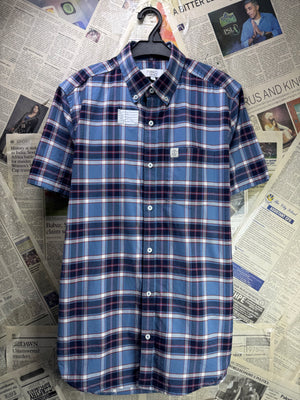 Next® Small | Chest: 20" | Plaid | Shirt | Cotton - Elastane | 4378 - Genuine Maal