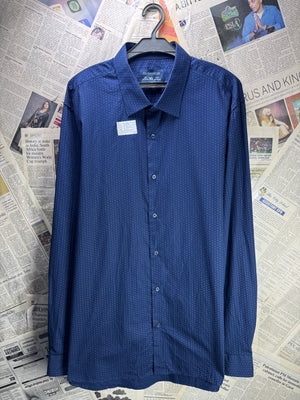 F&F® XL | Chest: 25.5" | Blue with Polka Dots | Shirt | Cotton | 4377 - Genuine Maal