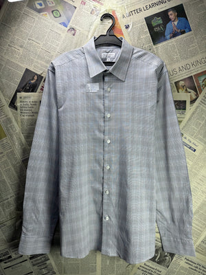 Taylor & Wright® Small | Chest: 21" | Grey | Shirt | Poly - Cotton - Elastane | 4769 - Genuine Maal