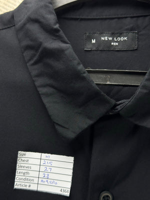 New Look® Medium | Chest: 21.5" | Black | Shirt | Viscose | 4368 - Genuine Maal