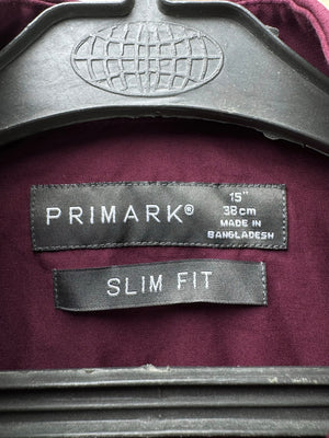 Primark® Small | Chest: 19" | Purple | Collar: 15" | Shirt | 4709 - Genuine Maal