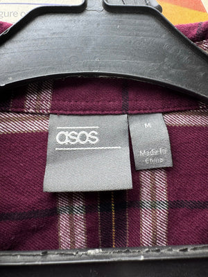 Asos® Small | Chest: 21" | Check | Shirt | Cotton - Elastane | 4530 - Genuine Maal