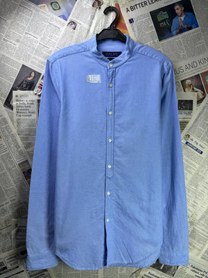 Zara® Small | Chest: 19" | Light Blue | Band Collar | Cotton | 3232 - Genuine Maal