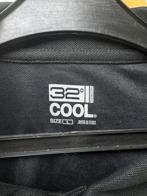 32 Degrees® Large | Chest: 23" | Grey | Gym Polo | Poly | 3242 - Genuine Maal