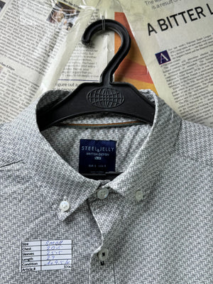 Steel&Jelly® Small | Chest: 20.5" | Gray | Shirt | Cotton | 3206 - Genuine Maal