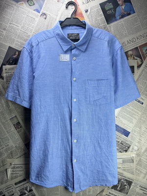 Primark® Medium | Chest: 22" | Shirt | Cotton - Linen | 4575 - Genuine Maal