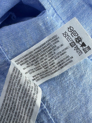 Primark® Medium | Chest: 22" | Shirt | Cotton - Linen | 4575 - Genuine Maal