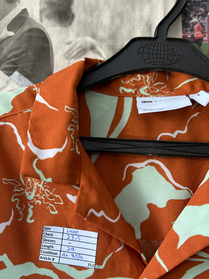 Asos® Large | Chest: 23.5" | Rust Orange | Huawei Shirt | 353 - Genuine Maal