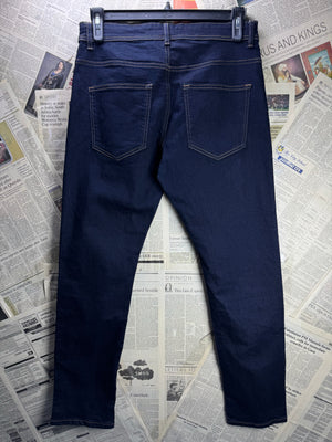 Easy® Waist: 32" | Blue | Slim Fit Denim Pants | Cotton - Elastane | 2402 - Genuine Maal