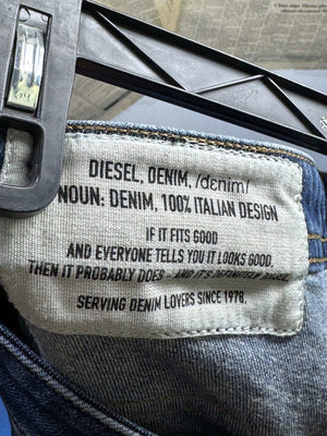 Diesel® Waist: 38" | Blue | Slim Fit Denim Pants | Cotton - Elastane | 2400 - Genuine Maal