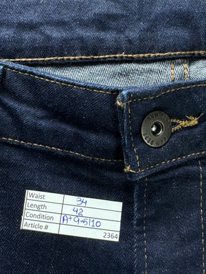 George® Waist: 34" | Blue | Slim Fit Denim Pants | Cotton - Elastane | 2364 - Genuine Maal