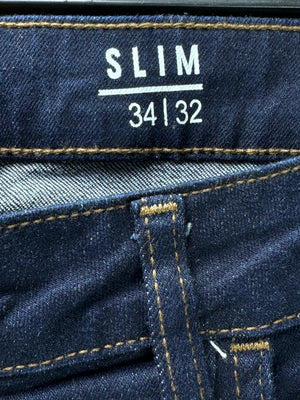 George® Waist: 34" | Blue | Slim Fit Denim Pants | Cotton - Elastane | 2364 - Genuine Maal