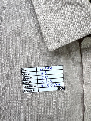 Pure Cotton® Large | Chest: 23" | Light Beige | Shirt | Cotton | 3606 - Genuine Maal