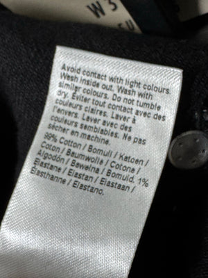 River Island® Waist: 30" to 32" | Black | Tapered Denim Pants | Cotton - Elastane | 2377 - Genuine Maal