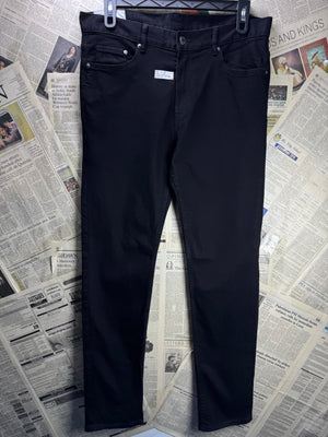 H&M® Waist: 36" | Black | Slim Fit Denim Pants | Cotton - Elastane | 2386 - Genuine Maal