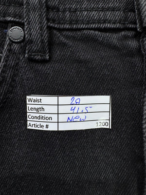 Commons® Waist: 28" | Black Knee Ribbed | Pant | Skinny Fit | 1200 - Genuine Maal