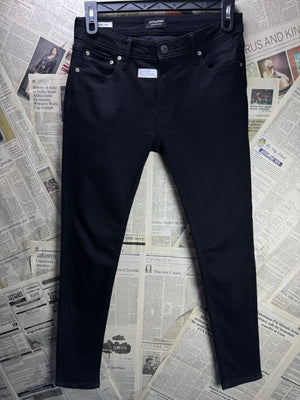 Jack&Jones® Waist: 32" | Black | Skinny Fit Denim Pants | Cotton - Elastane | 2957 - Genuine Maal