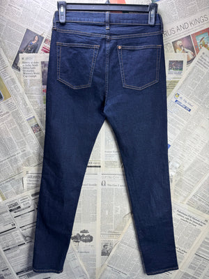 M&S® Waist: 30" to 32" | Blue | Skinny Fit Denim Pants | Cotton - Poly - Elastane | 2378 - Genuine Maal