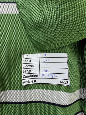 Page & Tuttle® Large | Chest: 24" | Green | Golf Polo | Polyester | 4612 - Genuine Maal