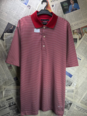 Greg Norman® Large | Chest: 23.5" | Stripes | Golf Polo | Polyester | 4603 - Genuine Maal