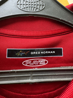 Greg Norman® Large | Chest: 23.5" | Stripes | Golf Polo | Polyester | 4603 - Genuine Maal