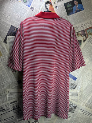 Greg Norman® Large | Chest: 23.5" | Stripes | Golf Polo | Polyester | 4603 - Genuine Maal