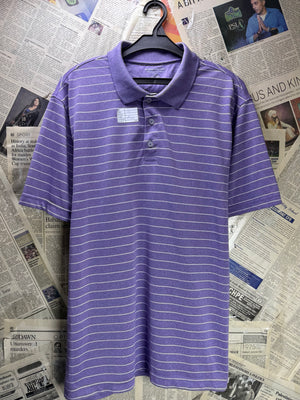 Amazon Essentials® Large | Chest: 23" | Stripes | Golf Polo | Polyester | 4391 - Genuine Maal