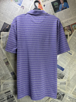 Amazon Essentials® Large | Chest: 23" | Stripes | Golf Polo | Polyester | 4391 - Genuine Maal