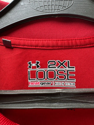 Under Armour® XXL | Chest: 26.5" | Red | Golf Polo | Poly - Spandex | 4390 - Genuine Maal