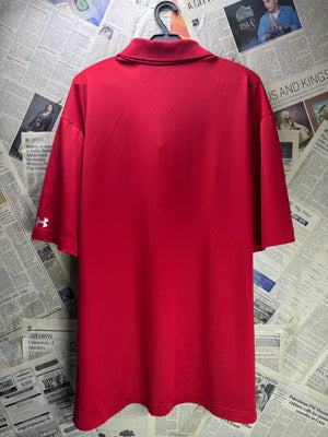 Under Armour® XXL | Chest: 26.5" | Red | Golf Polo | Poly - Spandex | 4390 - Genuine Maal