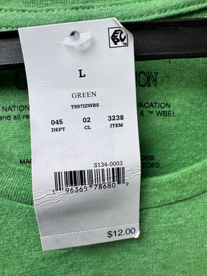 Lampoon® Medium | Chest: 22.5" | Green | T-Shirt | Cotton - Poly | 3239 - Genuine Maal