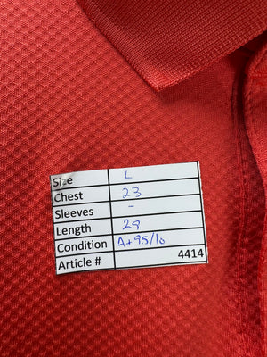 Under Armo*r® Large | Chest: 23" | Red | Golf Polo | Poly - Elastane | 4414 - Genuine Maal