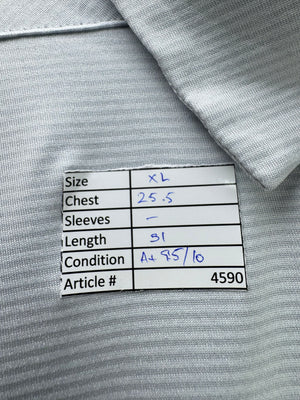 N*ke® XL | Chest: 25.5" | Silver | Golf Polo | Poly - Spandex | 4590 - Genuine Maal