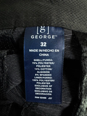George® Waist: 32" to 34" | Black | Swimming Shorts | Cotton - Poly - Spandex | 1251 - Genuine Maal