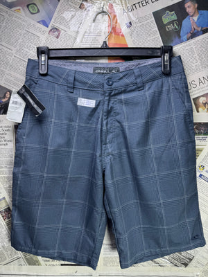 O'Neill® Waist: 30" | Grey Check | Golf Shorts | Poly - Viscose | 1258 - Genuine Maal
