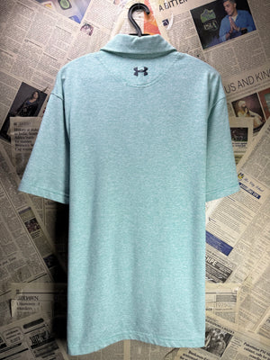 Under Armo*r® Medium | Chest: 22.5" | Blue | Golf Polo | Polyester | 4434 - Genuine Maal