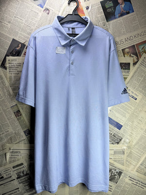 Adid*s® L/XL | Chest: 24.5" | Blue | Golf Polo | Polyester | 4435 - Genuine Maal