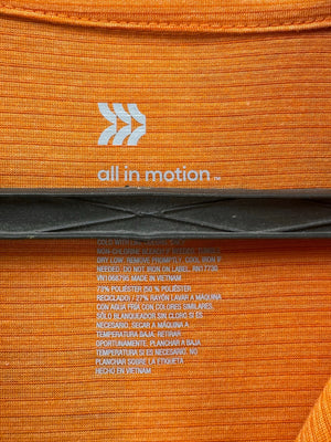 Motion® Small | Chest: 20.5" | Orange | Gym Polo T-Shirt | Rayon - Poly | 3449 - Genuine Maal