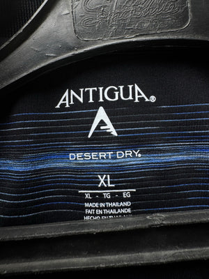 Antigua® Large | Chest: 23.5" | Black | Golf Polo | Poly - Nylon | 4826 - Genuine Maal