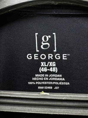 George® XL | Chest: 25.5" | Black | Golf Polo | Polyester | 4833 - Genuine Maal