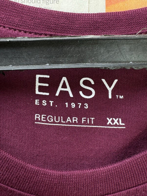 Easy® XL | Chest: 25" | Maroon | T-Shirt | Cotton | 3429 - Genuine Maal