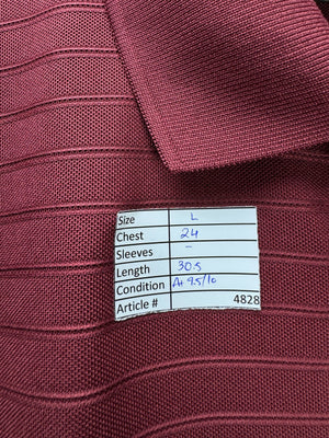 Grandslam® Large | Chest: 24" | Red | Golf Polo | Polyester | 4828 - Genuine Maal