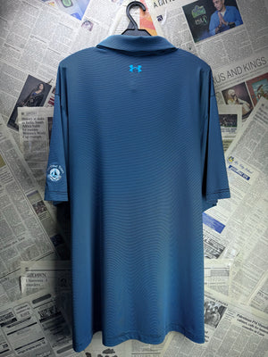 Under Armo*r® XXL | Chest: 26.5" | Stripes | Golf Polo | Poly - Elastane | 4836 - Genuine Maal