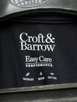 Croft&Barrow® Large | Chest: 23.5" | Black | Golf Polo | Polyester | 4864 - Genuine Maal