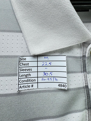 N*ke® Medium | Chest: 22.5" | Stripes | Golf Polo | Polyester | 4840 - Genuine Maal